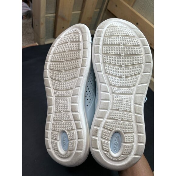 Crocs LiteRide Light Blue Sneakers Size 9 Womens Perforated Breathable Casual - Picture 7 of 8
